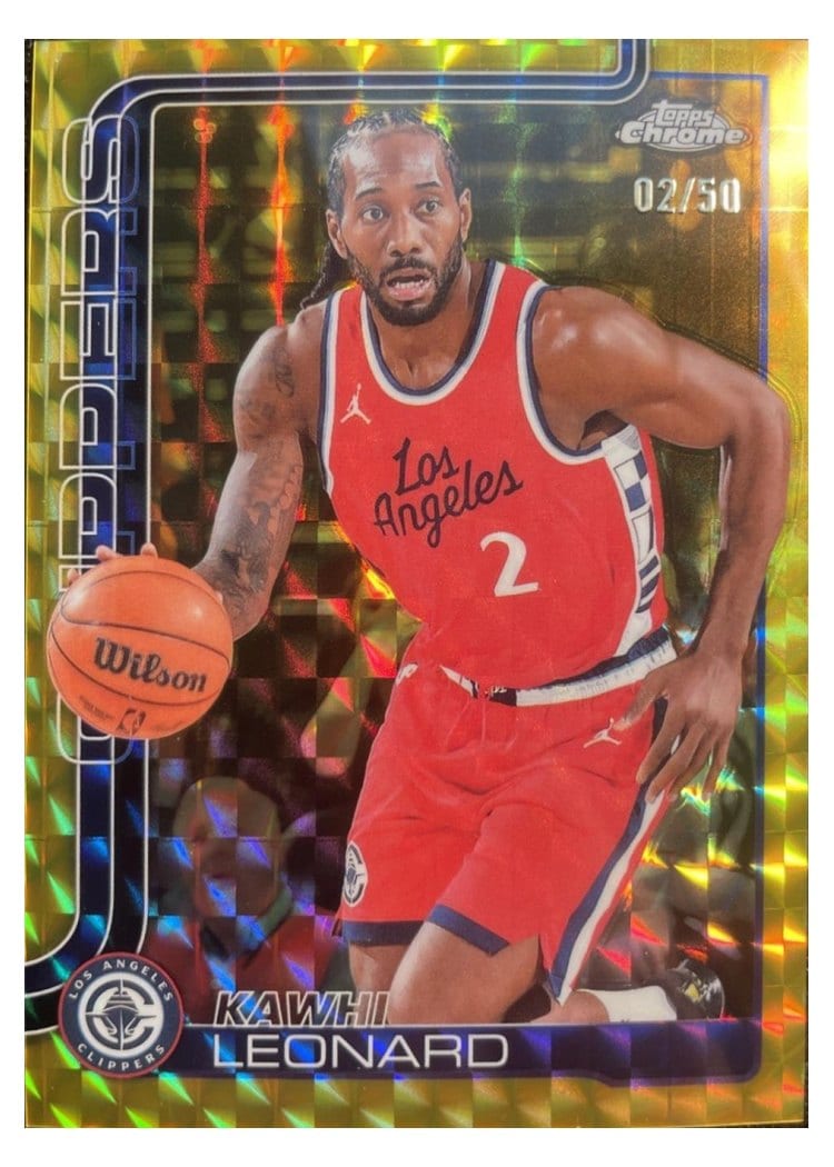 2025 Topps Chrome Kawhi Leonard #44 card