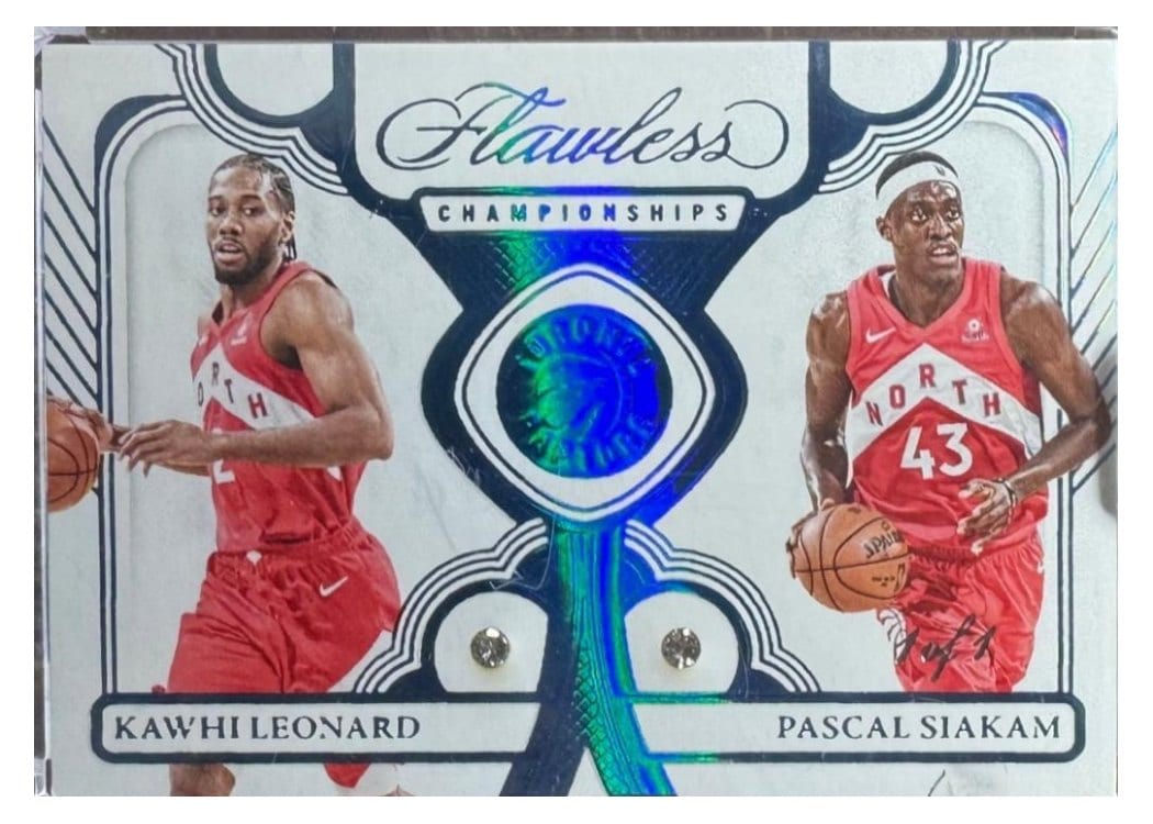 2023-24 Panini Flawless Flawless Championships Kawhi Leonard/Pascal Siakam #174 card