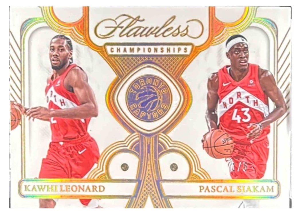 2023-24 Panini Flawless Flawless Championships Kawhi Leonard/Pascal Siakam #174 card