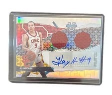 2024-25 Bowman's Best University Prospect Dual Relic Autographs Kayleigh Heckel #PDRA-KH card