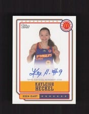 2024 Topps Chrome McDonald's All-American Event Autographs Kayleigh Heckel #EA-KH card