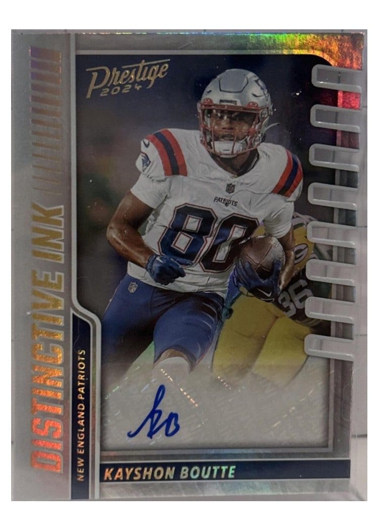 2024 Panini Prestige Distinctive Ink Kayshon Boutte #DI-KBE card