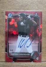 2025 Bowman Draft Sapphire Sapphire Chrome Prospect Autographs Kayson Cunningham #CPA-KC card