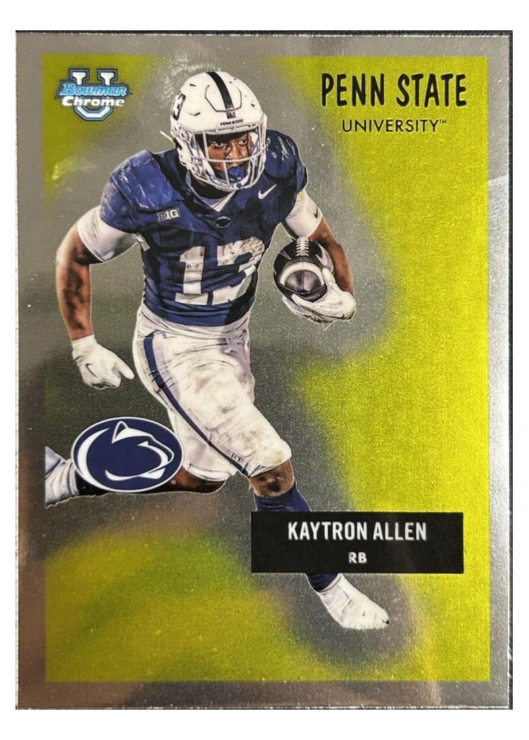 2025 Bowman University Chrome 1955 Bowman Football Kaytron Allen #55AV-25 card