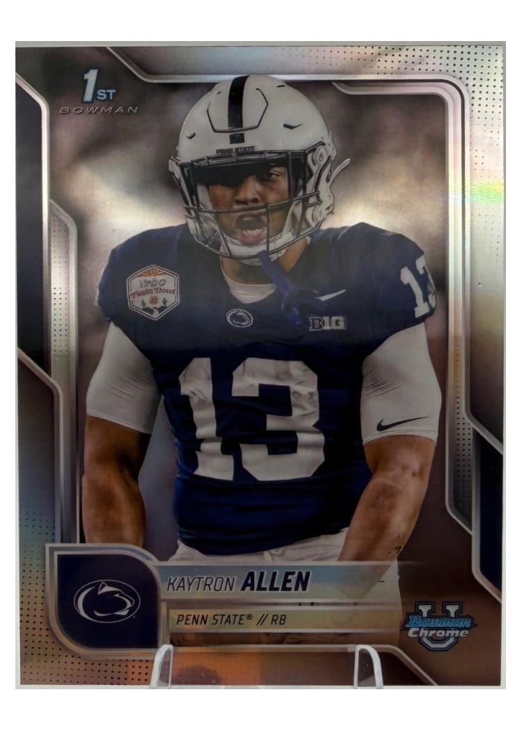 2025 Bowman University Chrome Base Image Variation Refractor Kaytron Allen #SP-11 card
