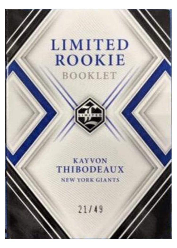 2022 Panini Limited Limited Rookie Booklet Kayvon Thibodeaux #LRB-KT card
