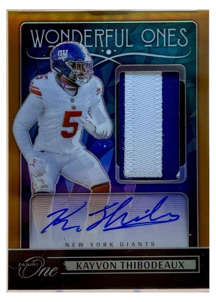 2024 Panini One Wonderful Ones Autographs Kayvon Thibodeaux #369 card