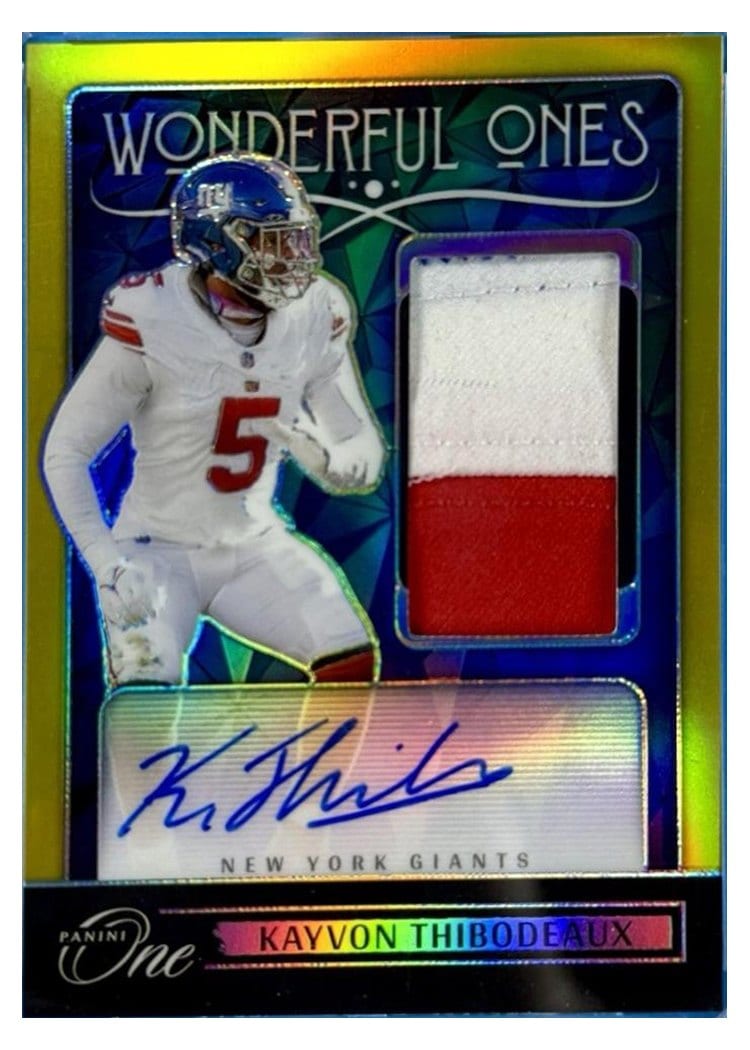 2024 Panini One Wonderful Ones Autographs Kayvon Thibodeaux #369 card