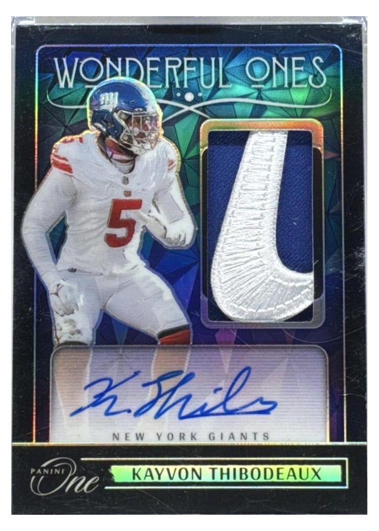 2024 Panini One Wonderful Ones Autographs Kayvon Thibodeaux #369 card