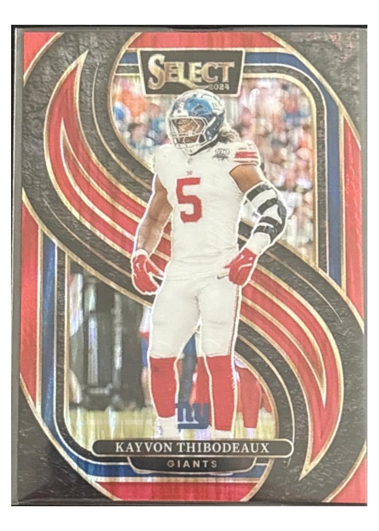 2024 Panini Select Base Set Kayvon Thibodeaux Red Prizm Shock #175 card
