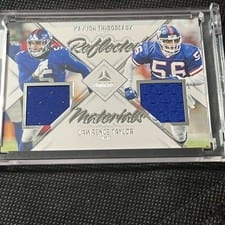 2024 Panini Luminance Reflected Materials Kayvon Thibodeaux / Lawrence Taylor #RM-NYG card