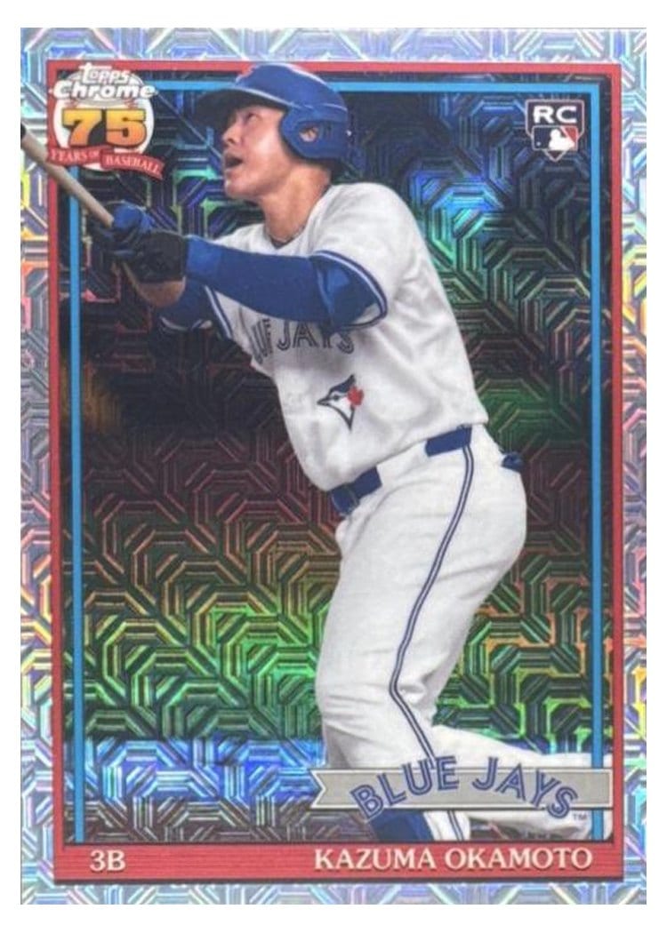 2026 Topps 1991 Topps Chrome Kazuma Okamoto #91C2-43