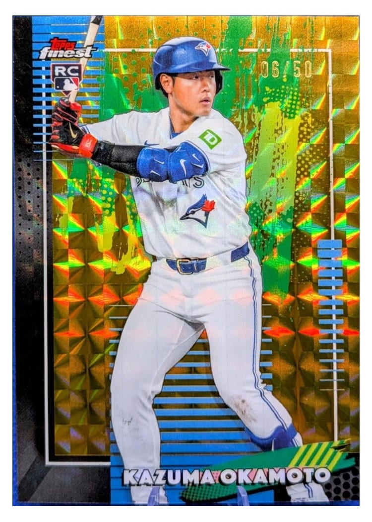 2026 Topps Finest Kazuma Okamoto #34 card