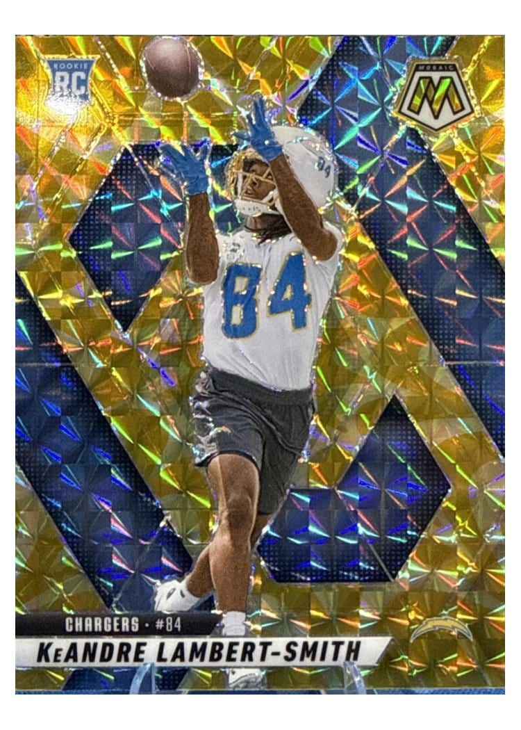 2025 Panini Mosaic Base Set KeAndre Lambert-Smith Reactive Yellow #336 card