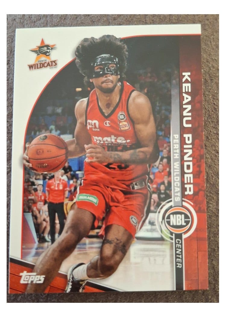 2023-24 Topps Chrome NBL Base Set Keanu Pinder #68 card