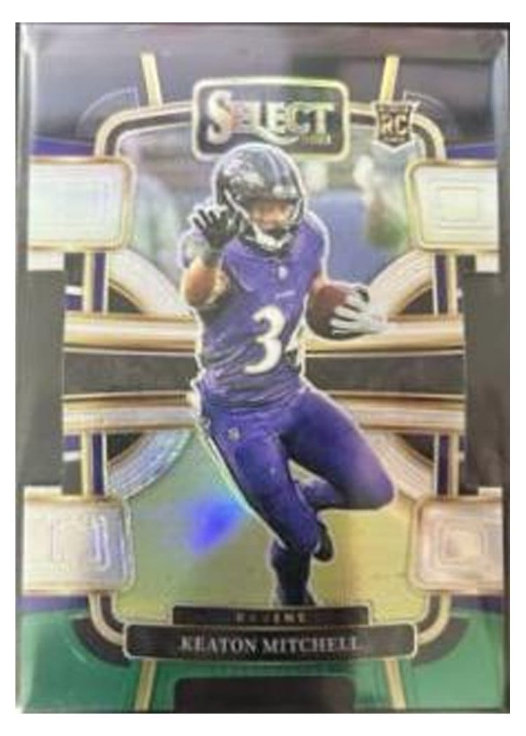 2023 Panini Select Base Set Keaton Mitchell #10 card