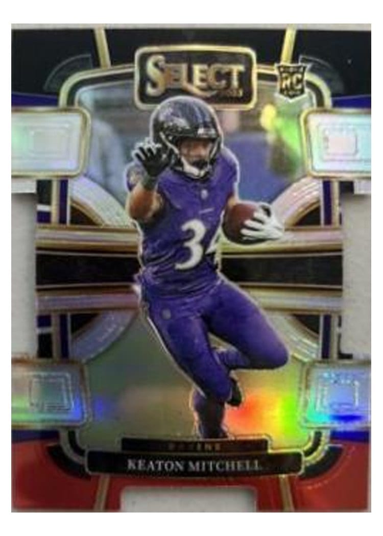 2023 Panini Select Base Set Keaton Mitchell #10 card