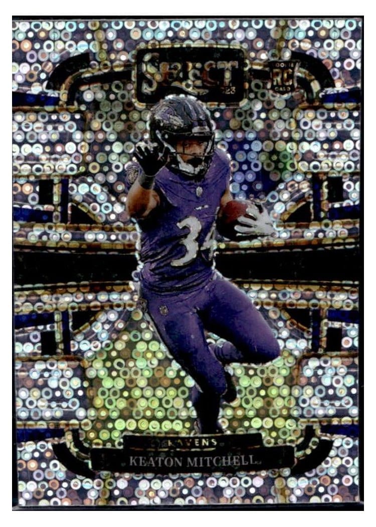 2023 Panini Select Base Set Keaton Mitchell #10 card