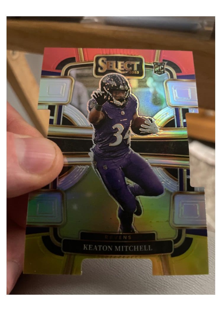 2023 Panini Select Base Set Keaton Mitchell #10 card