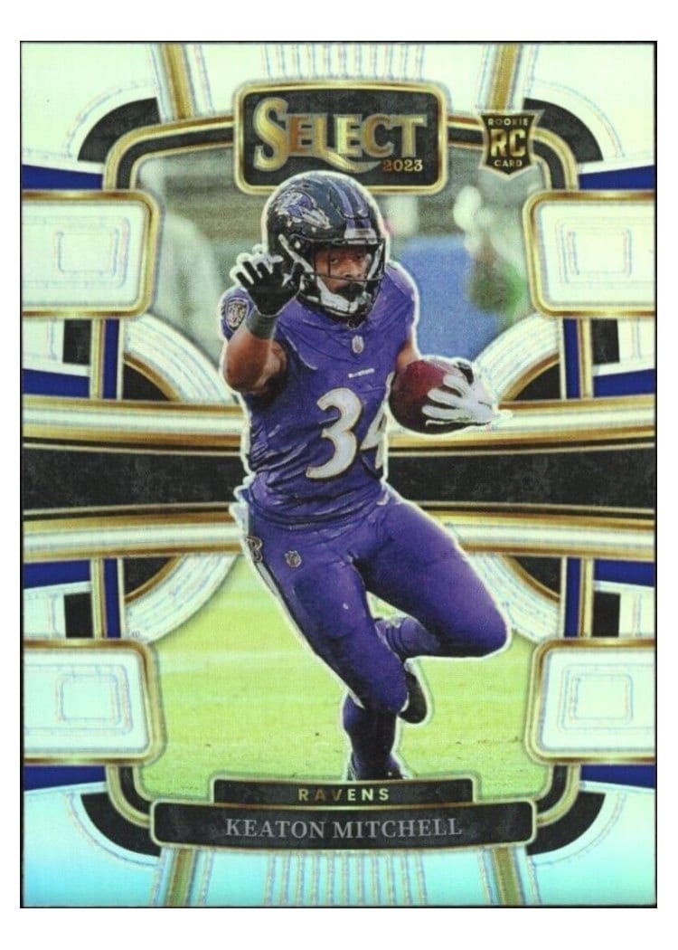 2023 Panini Select Base Set Keaton Mitchell #10 card