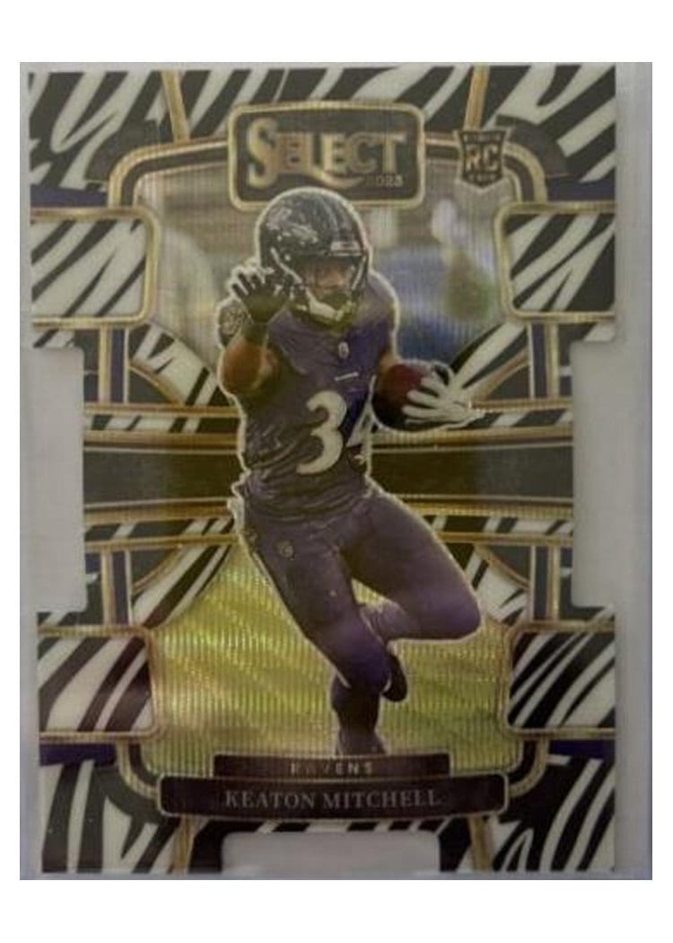 2023 Panini Select Base Set Keaton Mitchell #10 card
