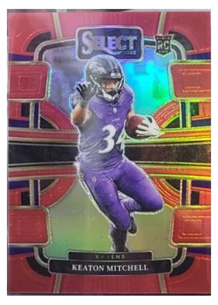 2023 Panini Select Base Set Keaton Mitchell #10 card
