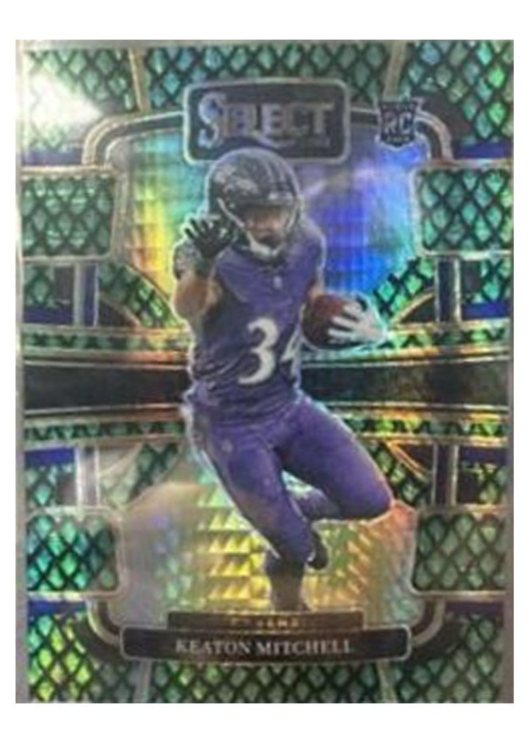 2023 Panini Select Base Set Keaton Mitchell #10 card