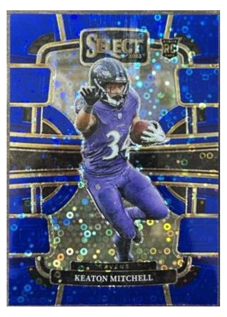 2023 Panini Select Base Set Keaton Mitchell #10 card