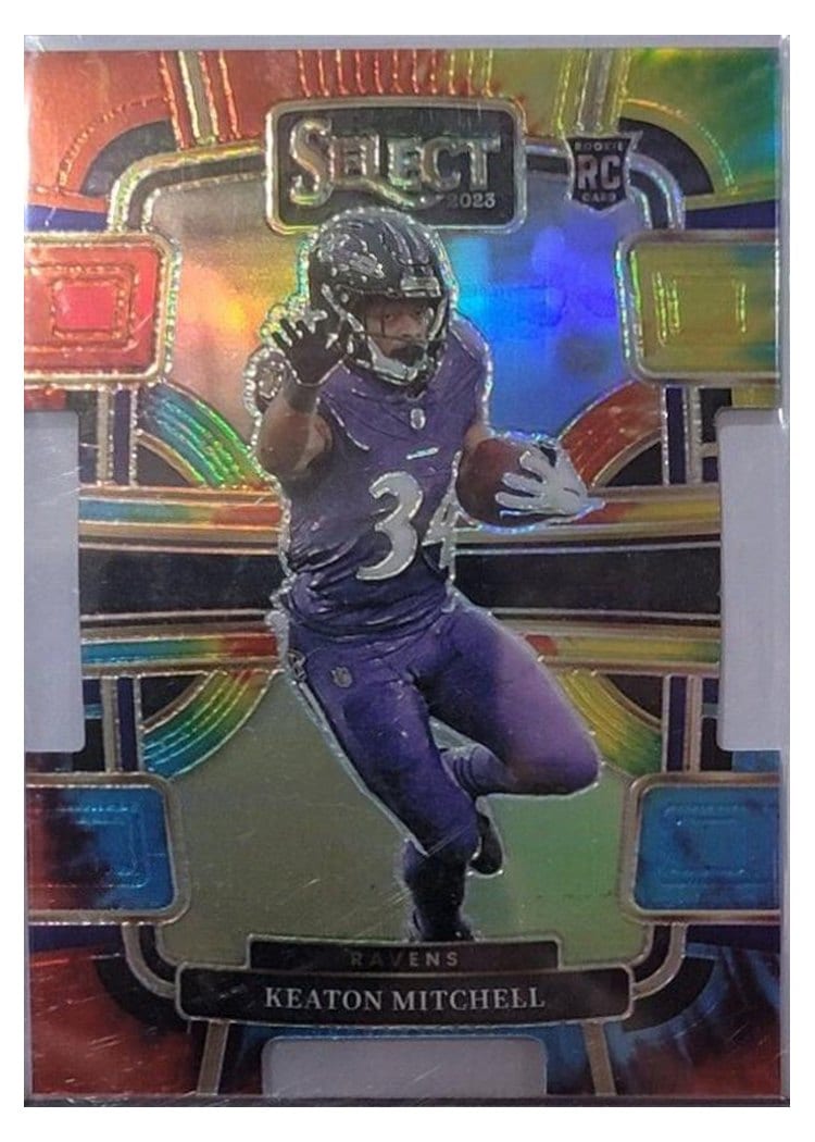 2023 Panini Select Base Set Keaton Mitchell #10 card