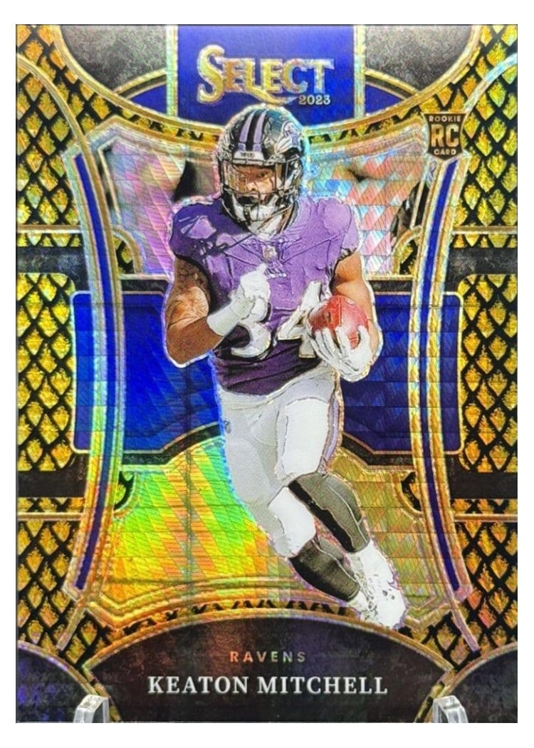 2023 Panini Select Base Set Keaton Mitchell #10 card