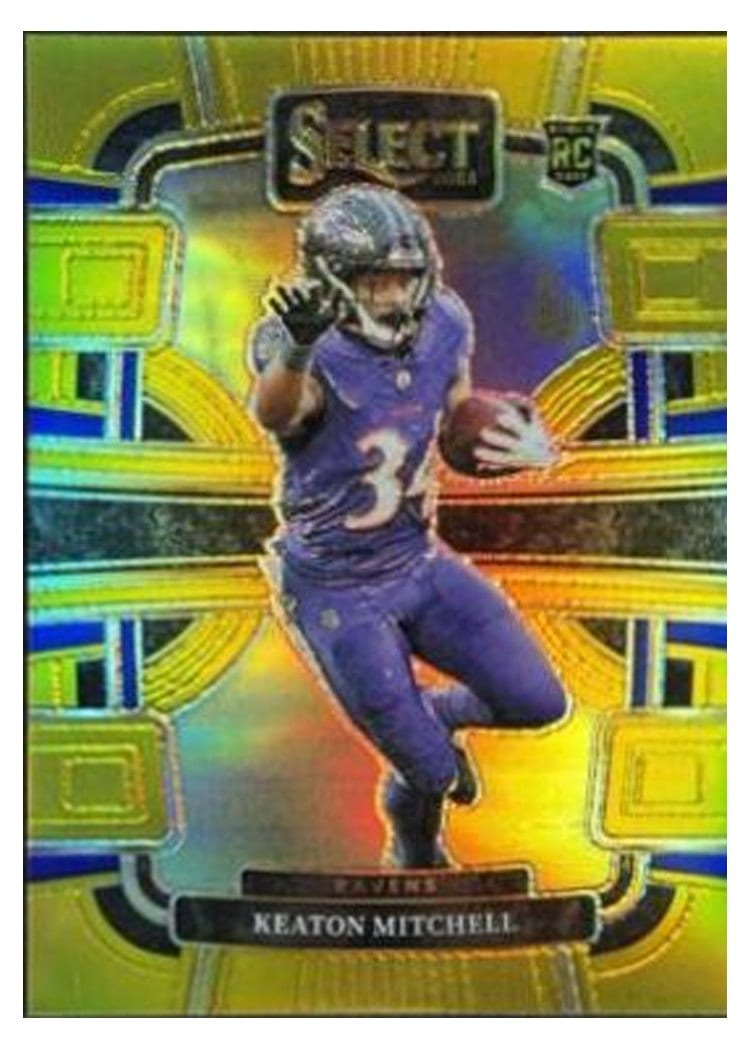 2023 Panini Select Base Set Keaton Mitchell #10 card