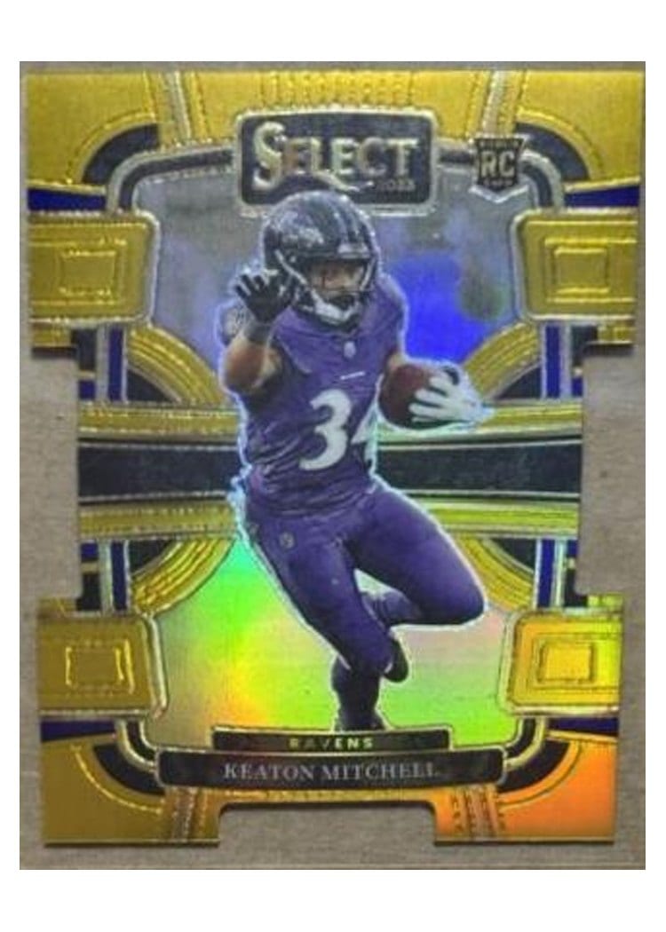 2023 Panini Select Base Set Keaton Mitchell #10 card