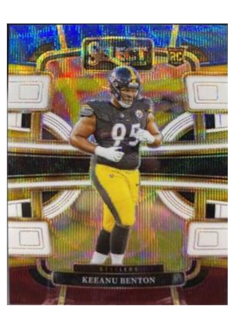 2023 Panini Select Base Set Keeanu Benton Tri-Color Prizm #84 card