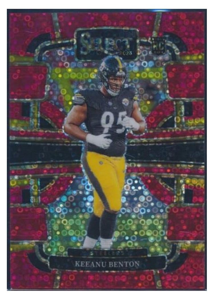 2023 Panini Select Base Set Keeanu Benton Disco Red Prizm #84 card