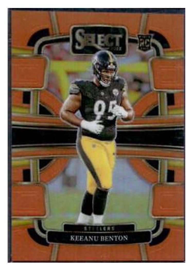 2023 Panini Select Base Set Keeanu Benton Orange Prizm #84 card
