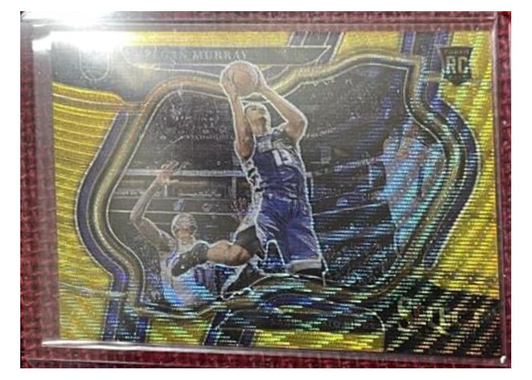 2022-23 Panini Select Base Set Keegan Murray Gold Prizm #294 card