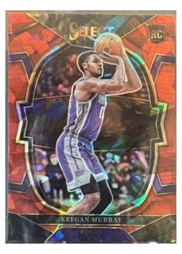 2022-23 Panini Select Base Set Keegan Murray Red Cracked Ice Prizm #294 card