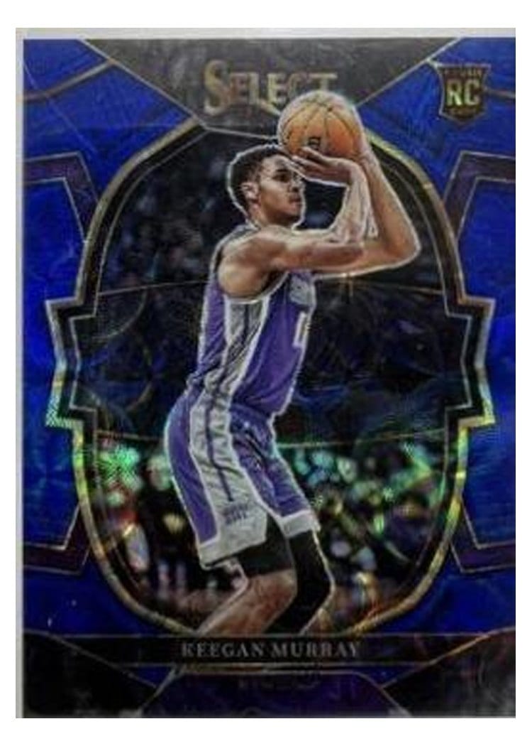 2022-23 Panini Select Base Set Keegan Murray Blue Scope Prizm #81 card