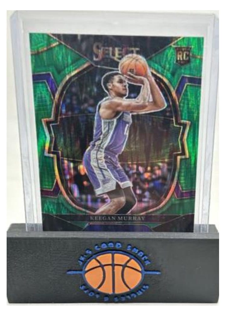 2022-23 Panini Select Base Set Keegan Murray Green Shock Prizm #81 card