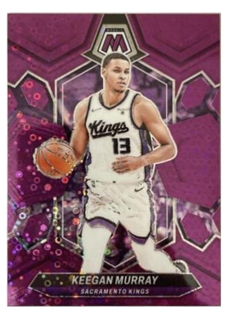 2023-24 Panini Mosaic Base Set Keegan Murray Purple Fast Break #126 card
