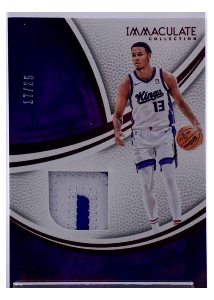2024-25 Panini Immaculate Collection Materials Set Keegan Murray #7 card