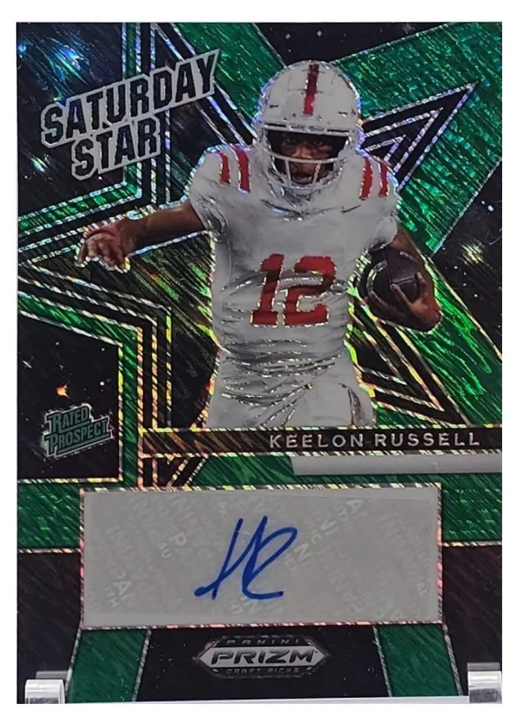 2025 Panini Prizm Draft Picks Saturday Star Signature Keelon Russell #SSS-KRL card