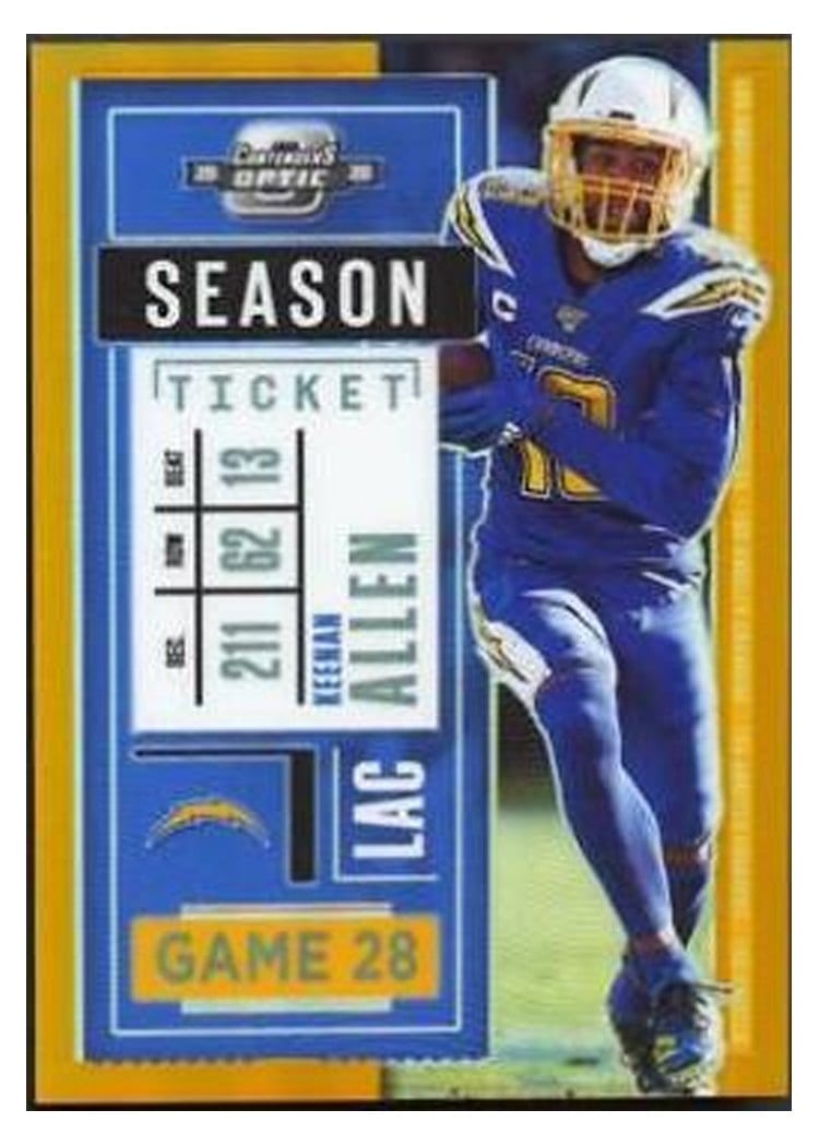 2020 Panini Contenders Optic Base Set Keenan Allen #35 card