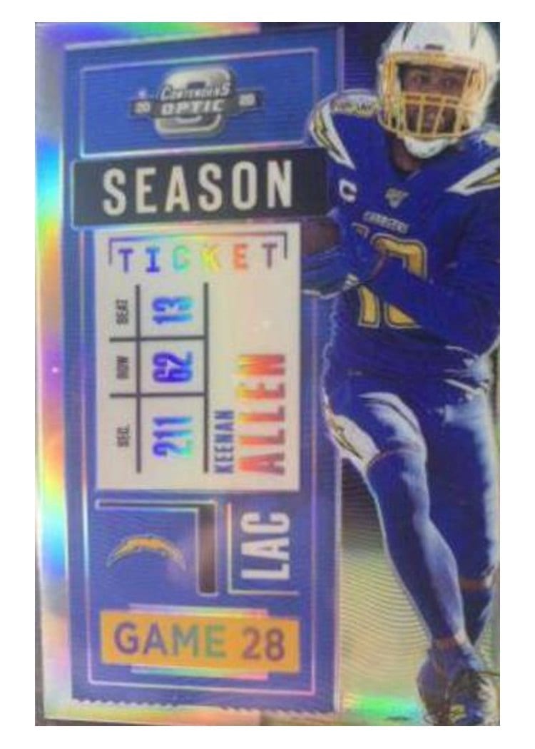 2020 Panini Contenders Optic Base Set Keenan Allen #35 card