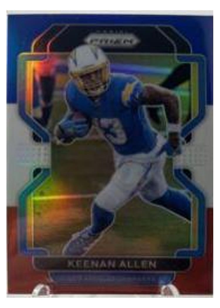 2021 Panini Prizm Base Set Keenan Allen #166 card