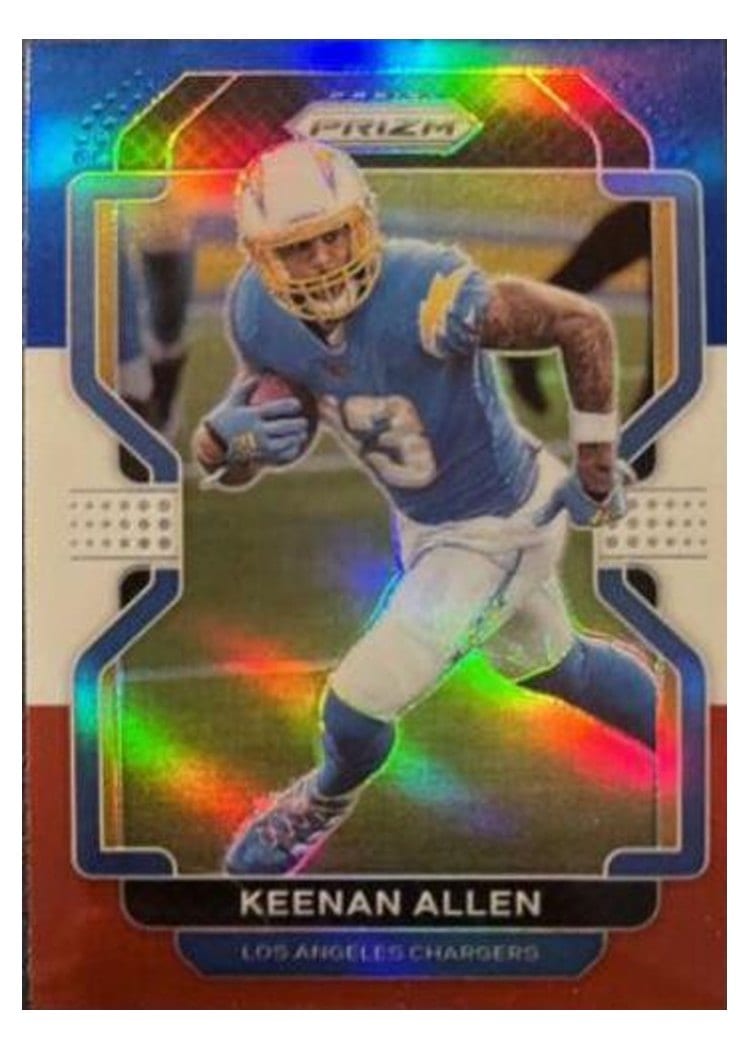 2021 Panini Prizm Base Set Keenan Allen #166 card