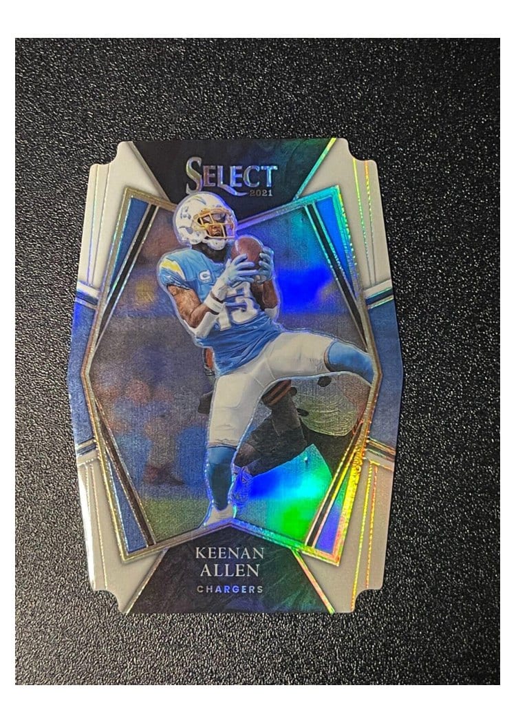2021 Panini Select Base Set Keenan Allen White Die Cut #119 card