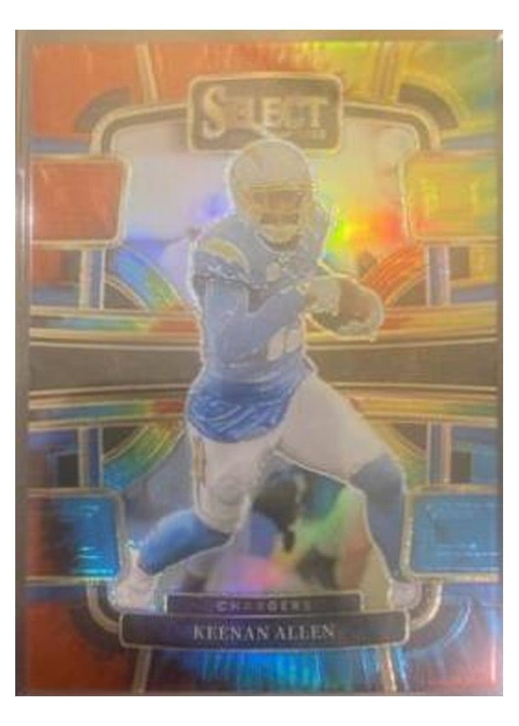 2023 Panini Select Base Set Keenan Allen Tie-Dye Prizm #51 card