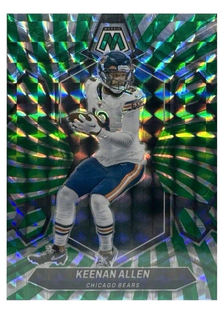 2024 Panini Mosaic Base Set Keenan Allen Green Swirl #39 card