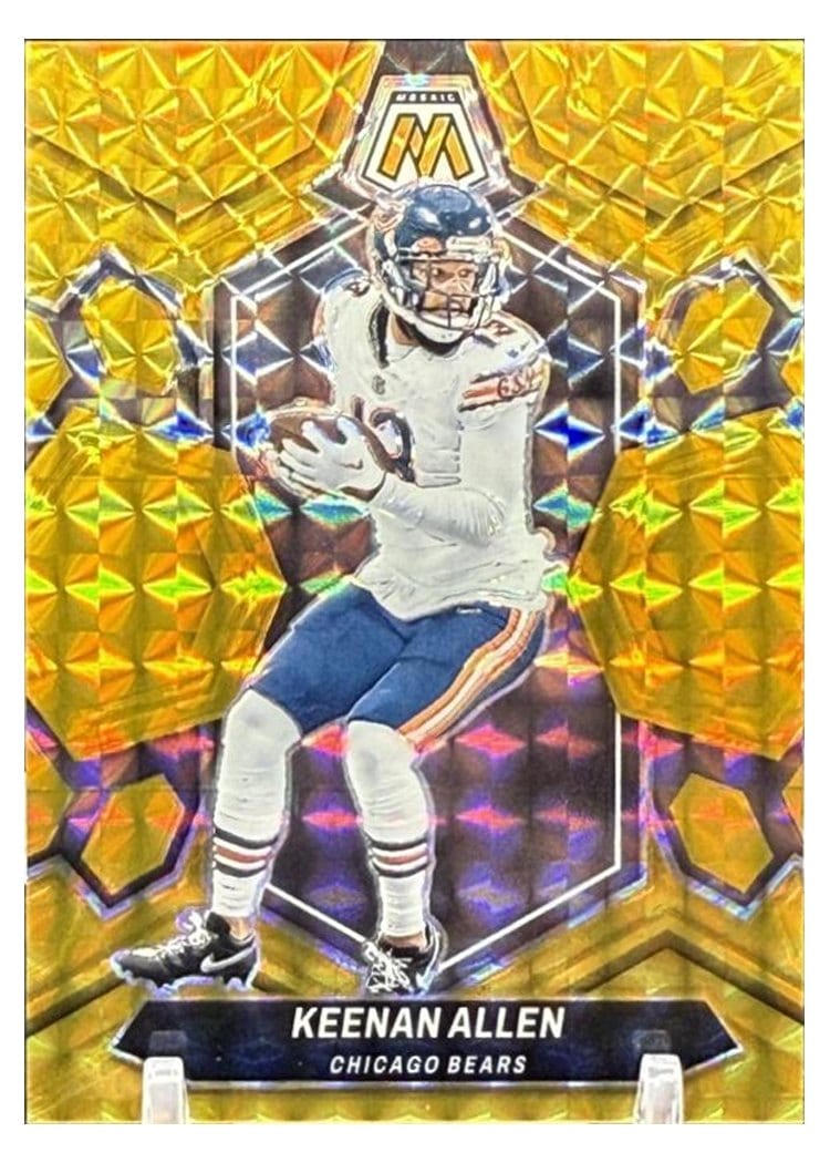 2024 Panini Mosaic Base Set Keenan Allen Gold #39 card